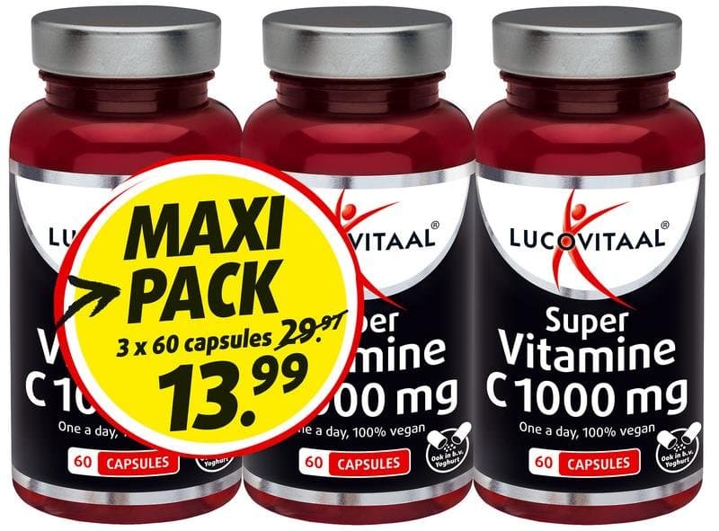Lucovitaal Vitamine C 1000 3-pack 180st