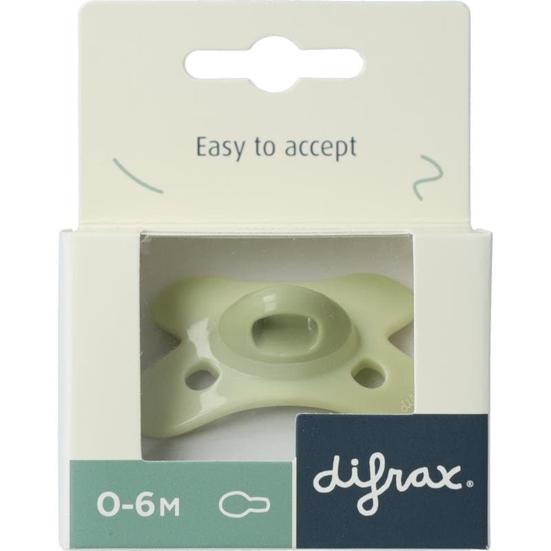 Difrax Fopspeen natural 0-6 meerdere kleuren 1st