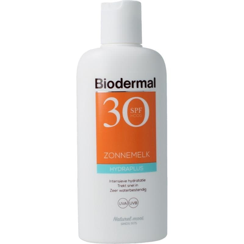 Biodermal Zonnemelk hydraplus SPF30 200ml