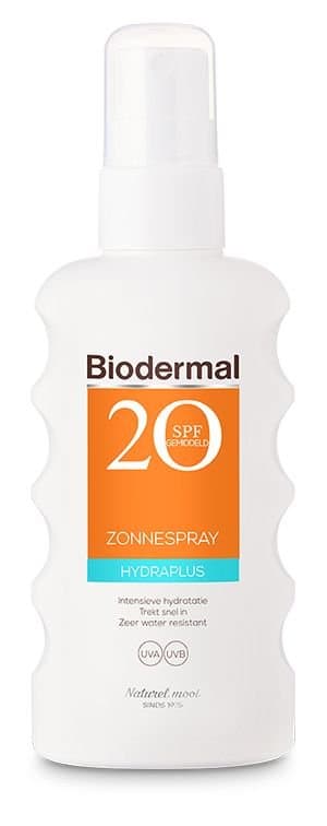 Biodermal Zonnespray hydraplus SPF20 175ml