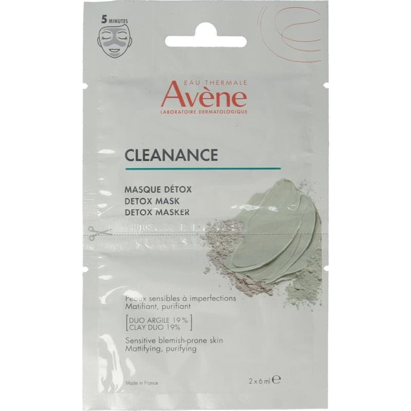 Avene Cleanance detox masker 2x6 ml 2x6ml