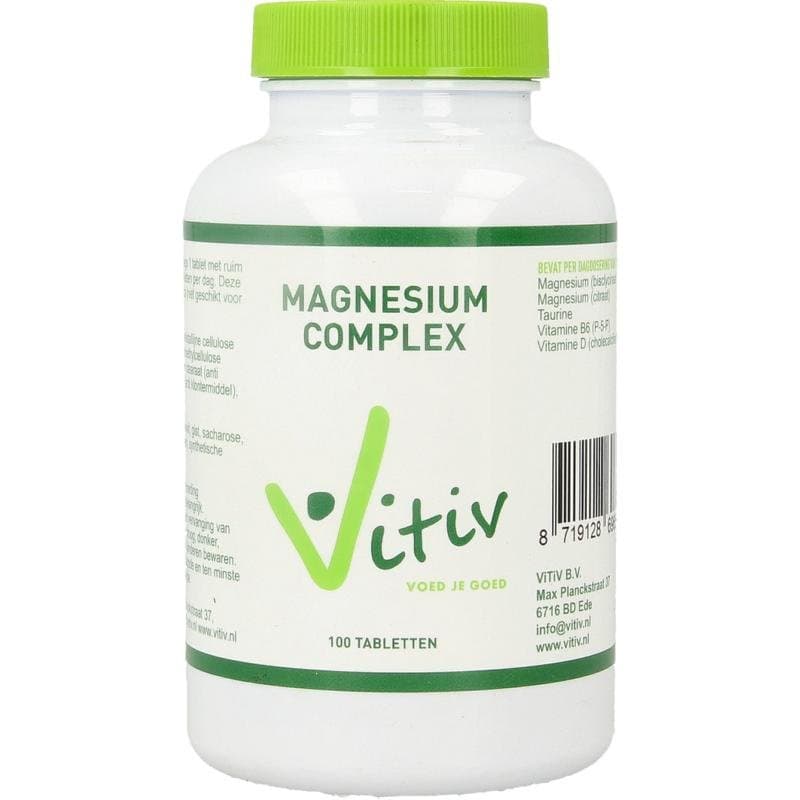 Vitiv Magnesium compleet met taurine 100tb