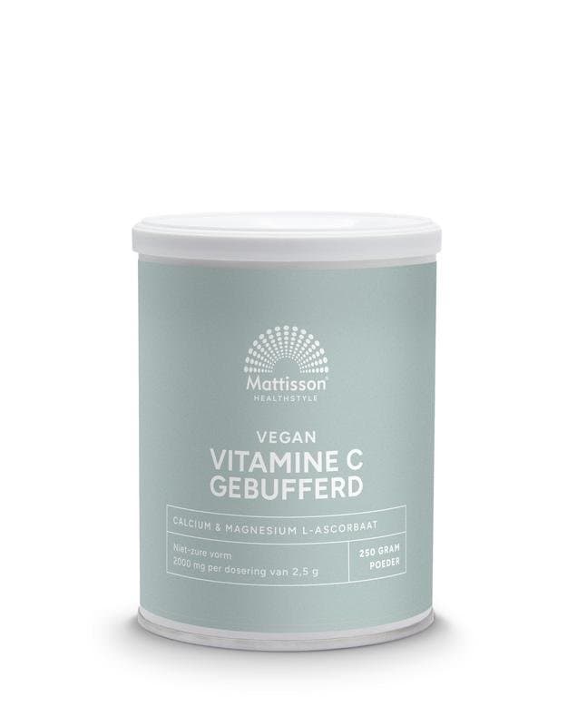 Mattisson Vitamine C gebufferd calcium & magnesium ascorbaat 250g