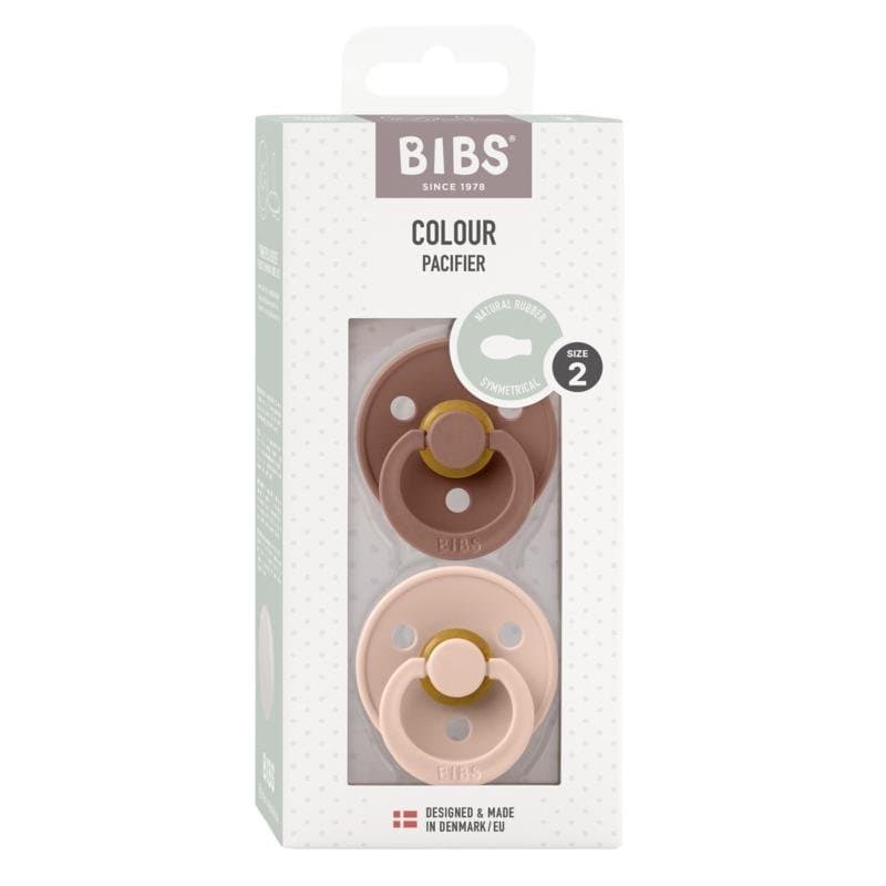 Bibs Fopspeen symmetrisch maat 2 blush/woodchuck 2st
