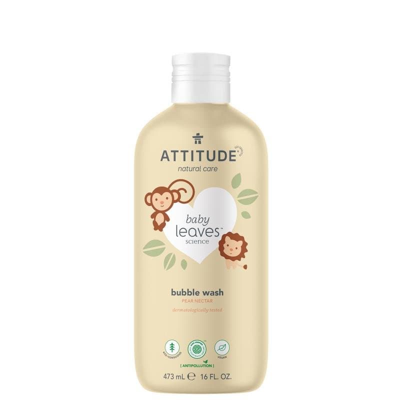 Attitude Bubbelzeep baby leaves pear nectar 473ml