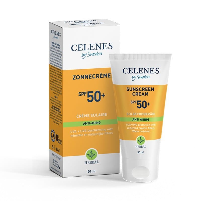 Celenes Herbal sunscreen cream anti-aging SPF50+ 50ml