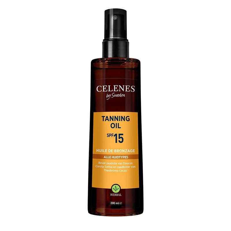 Celenes Herbal tanning oil SPF15+ 200ml