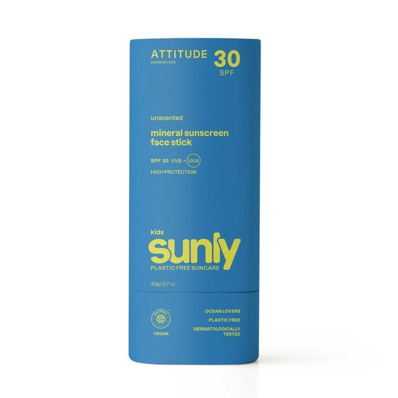 Attitude Sunly gezichtszonnebrandstick kids SPF30 20g