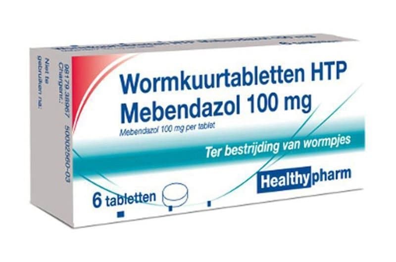 Wormkuurtabletten HTP Mebendazool 100mg 6st